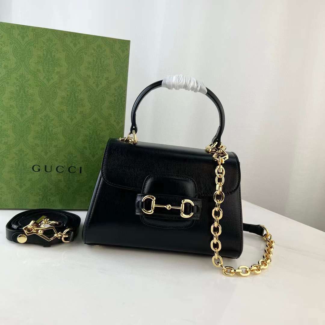 구찌 컬렉션 체인 스타일 버클 핸드백