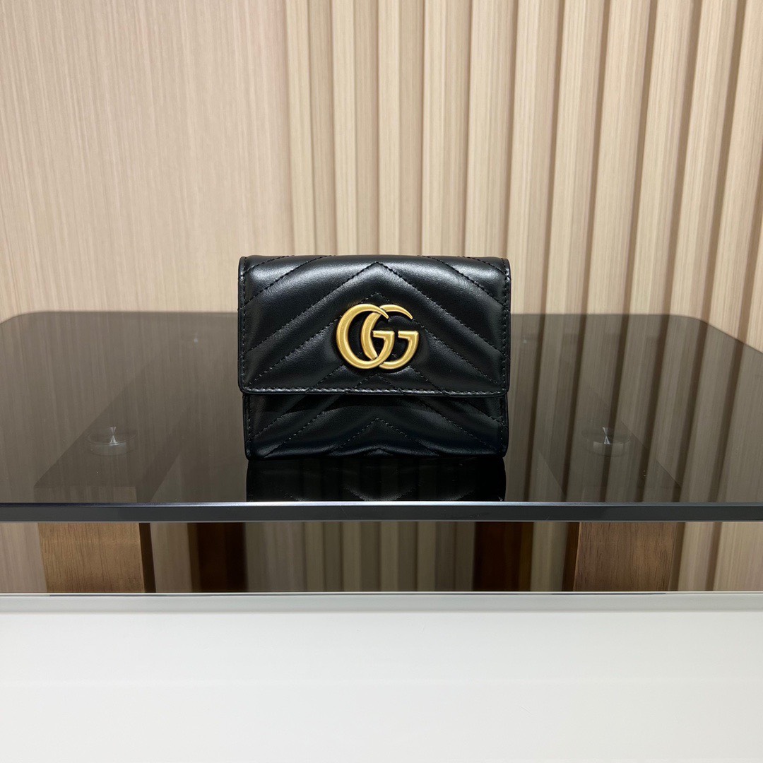 구찌 Marmont 블랙가죽 지갑