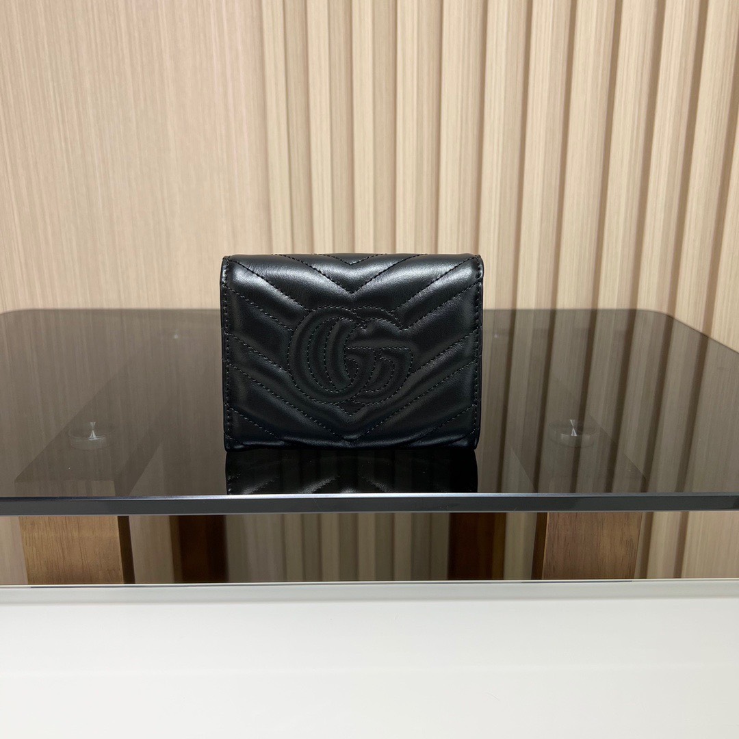구찌 Marmont 블랙가죽 지갑