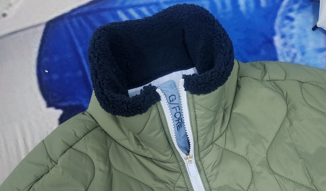 지포어 여성 골프 wool quilted vest