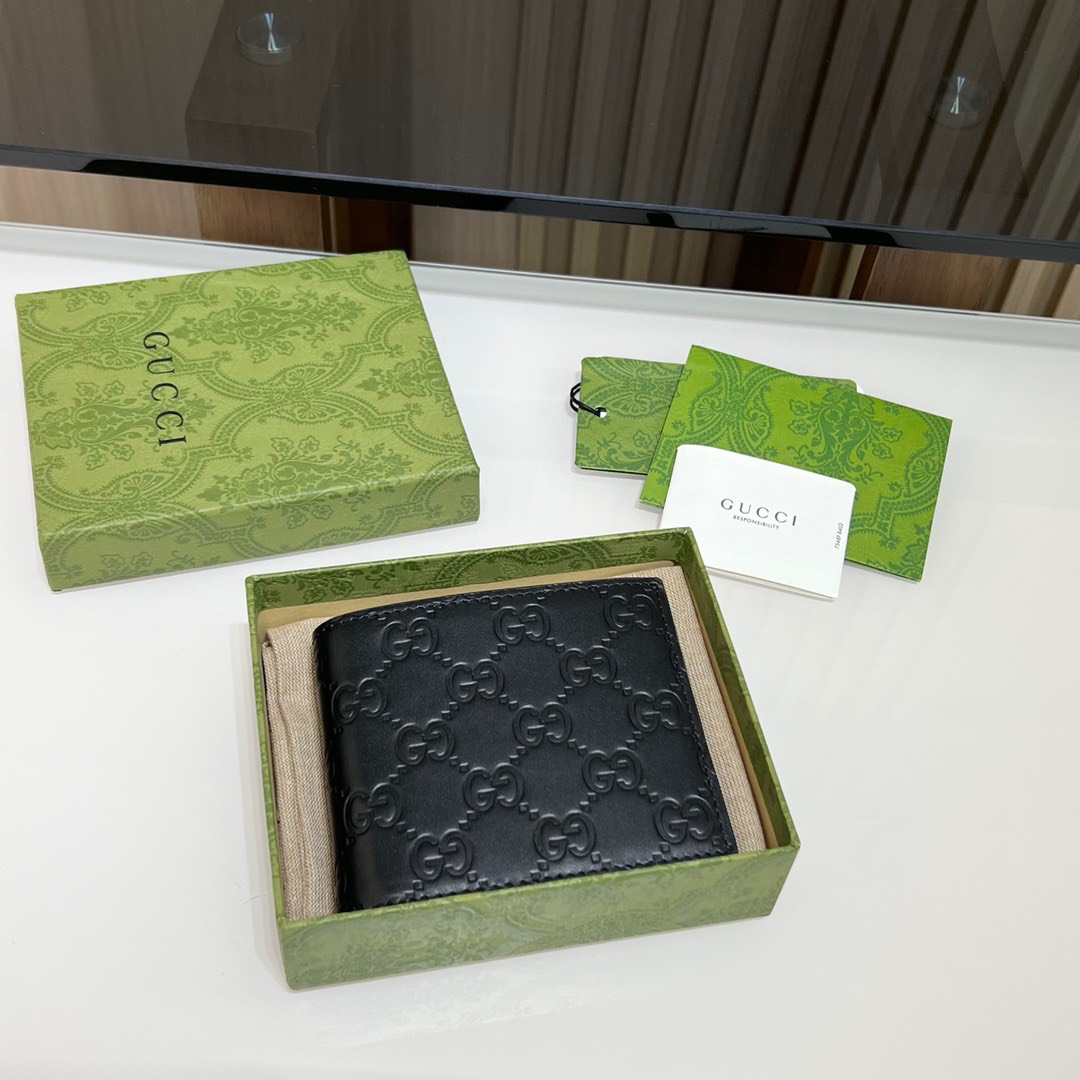 구찌 Leather Bifold 남자 반지갑