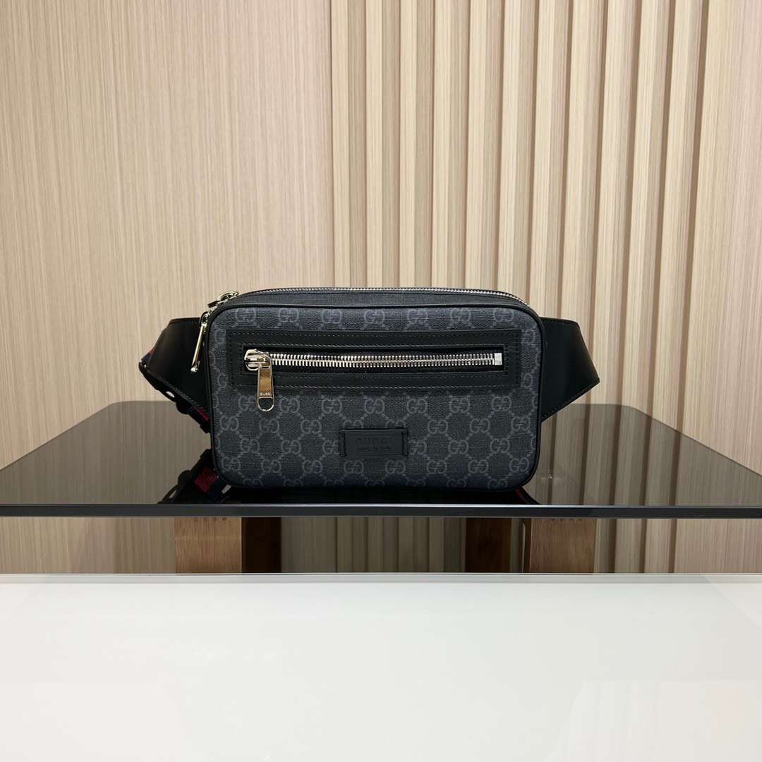 구찌 Soft Zip Belt 남성 허리백