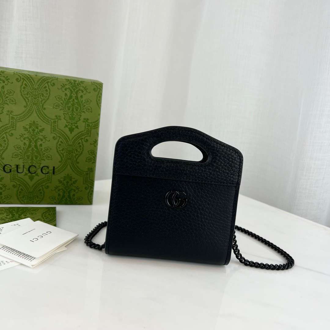 구찌 GG마몽 탑 핸들 카드 케이스 지갑