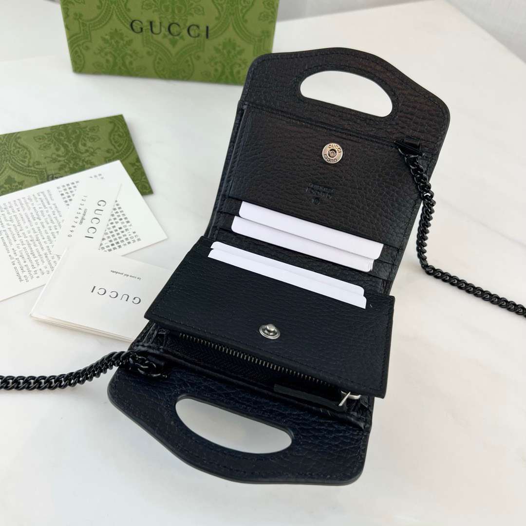 구찌 GG마몽 탑 핸들 카드 케이스 지갑