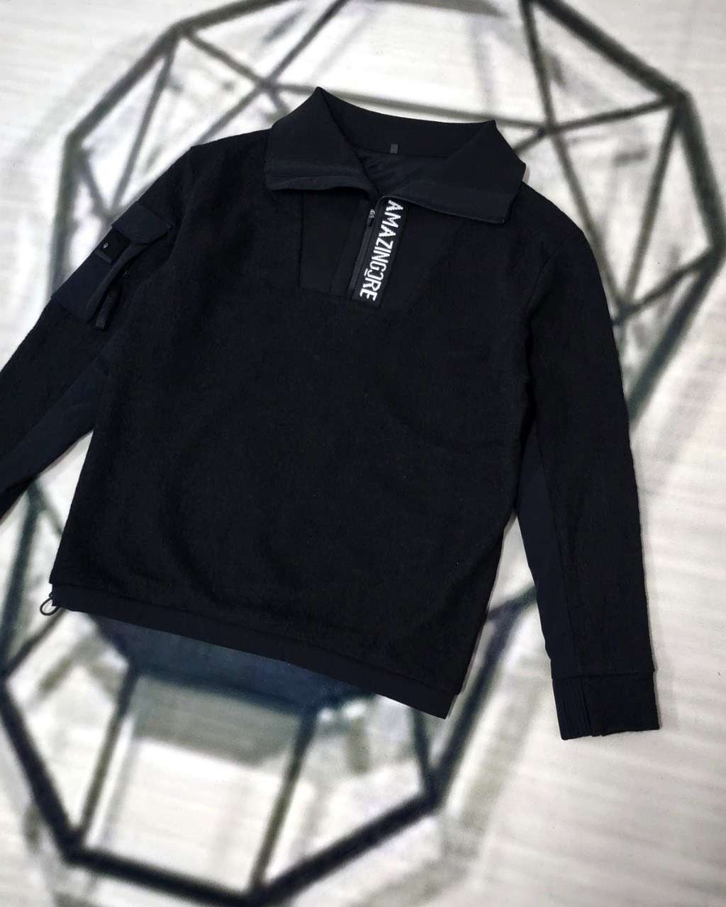 AMAZINGCRE FLUFFY TECH 남성 골프 상의