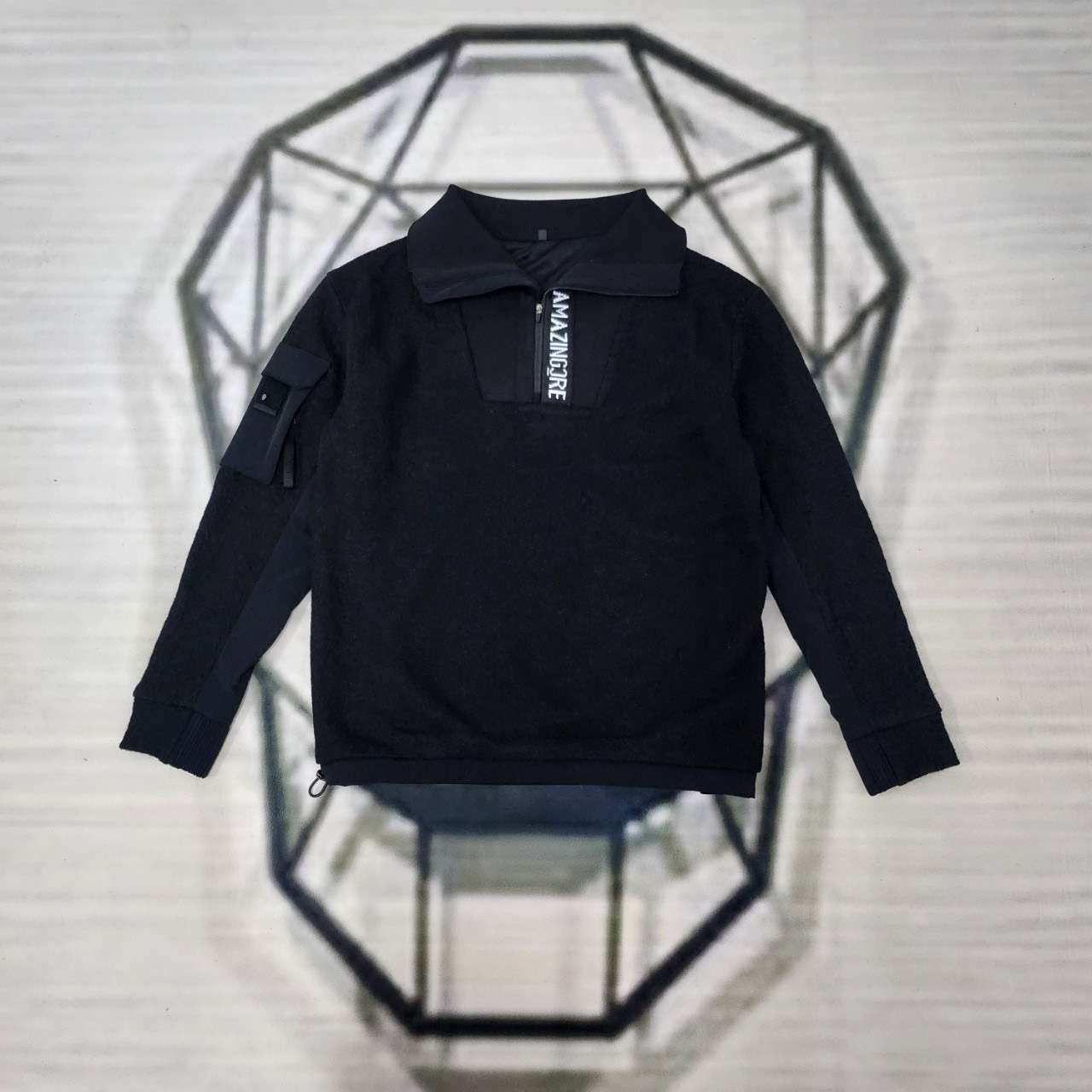 AMAZINGCRE FLUFFY TECH 남성 골프 상의