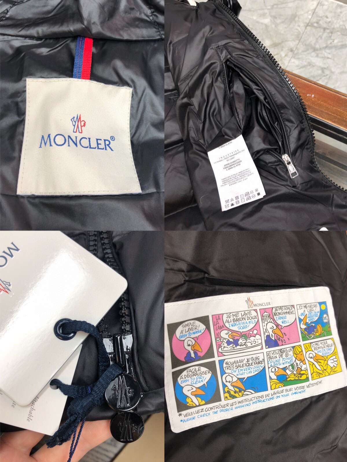 몽클레르 남여공용 조끼 블랙