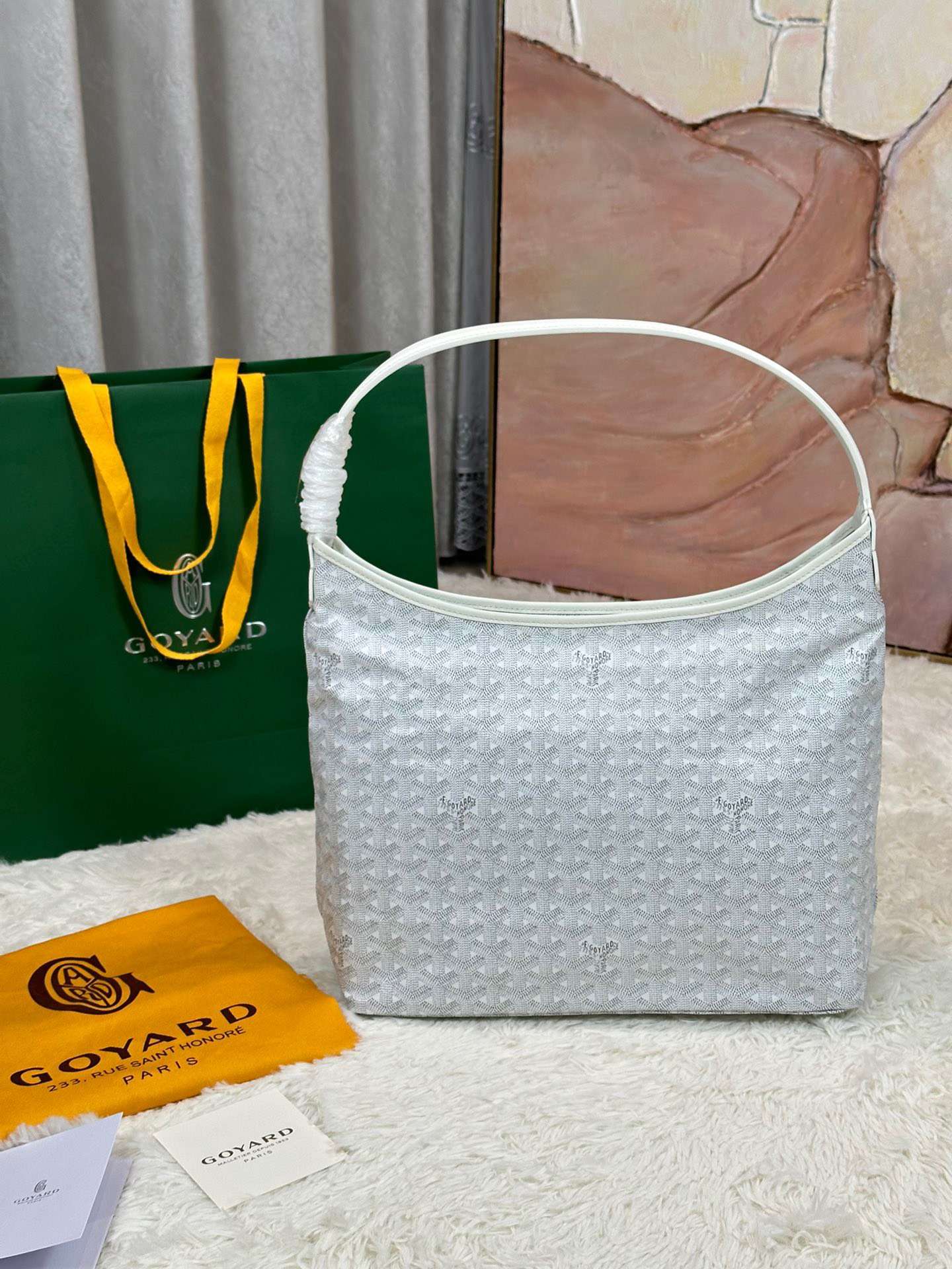 고야드 보헴 호보백 화이트