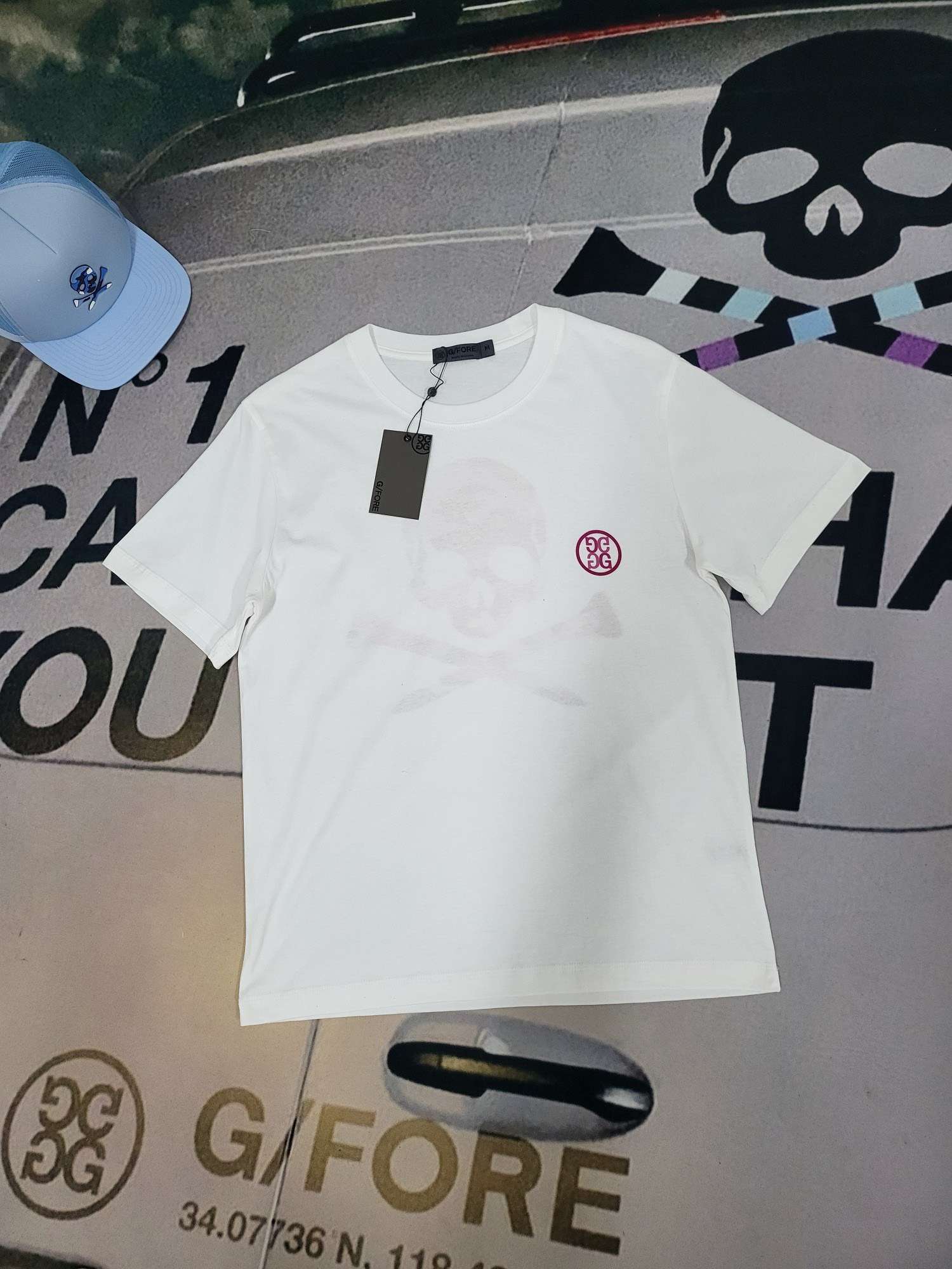 지포어 SKULL 남성 골프 반팔티