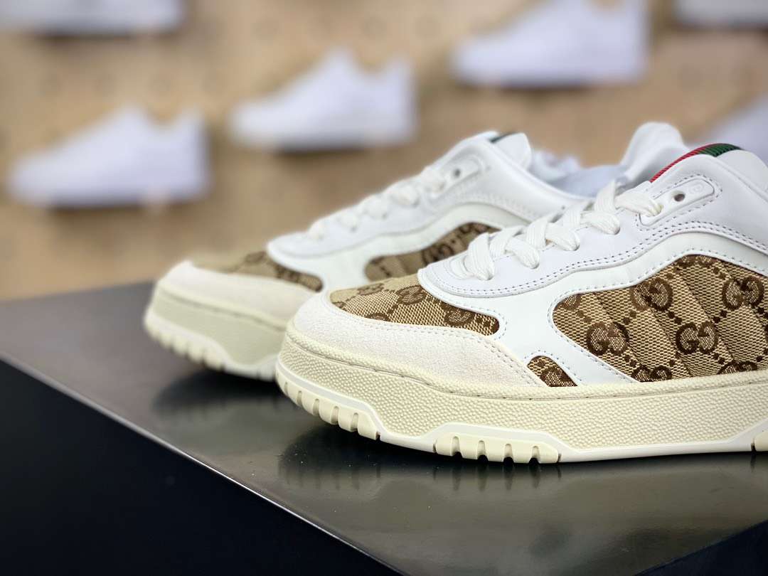 구찌 Re-Web Leather Sneakers 남여공용 신발