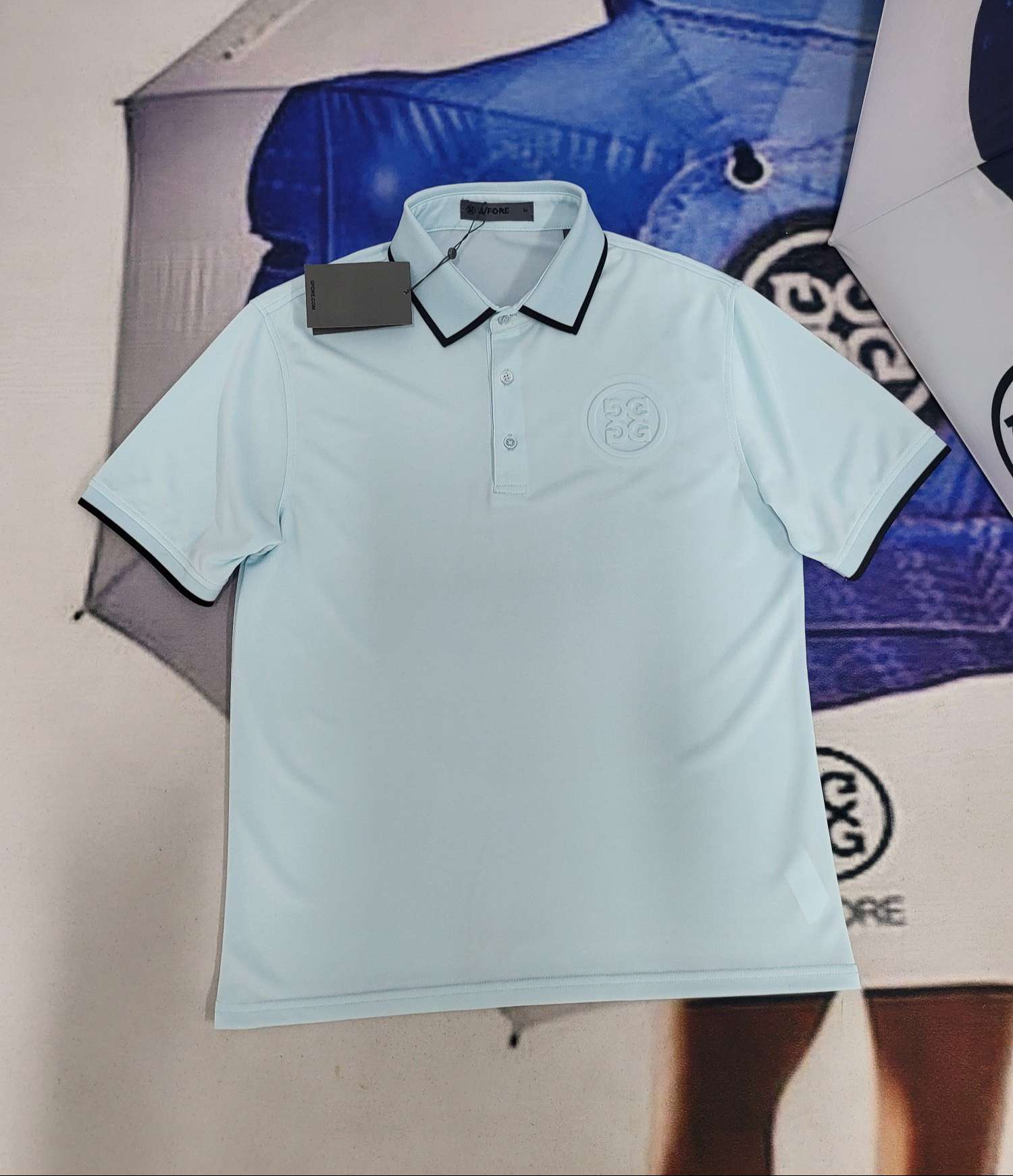 지포어 CIRCLE G'S EMBOSSED TECH 남성 골프 티셔츠 (2컬러)