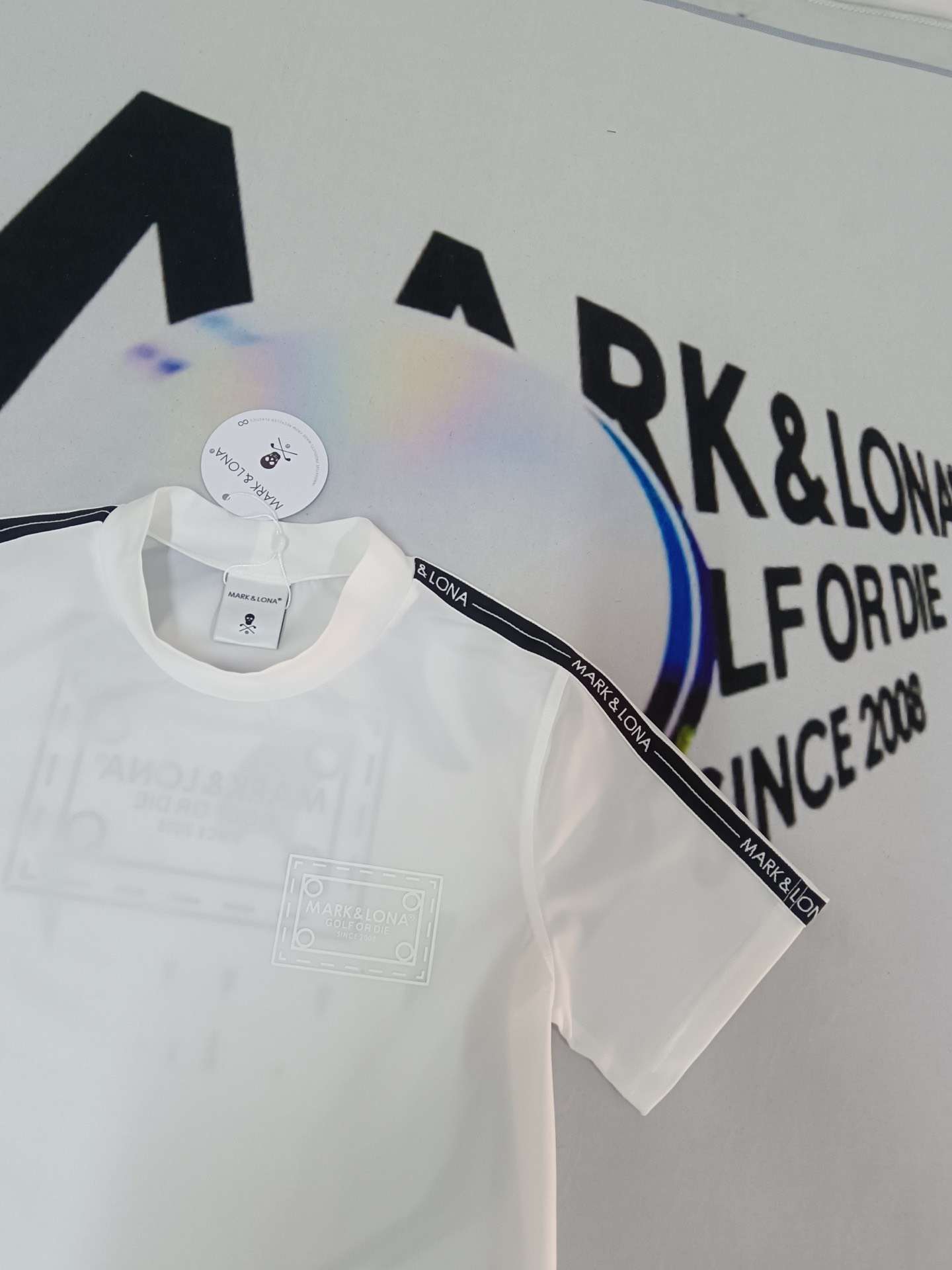 Mark&Lona Herald-fit 남성 골프 반팔티