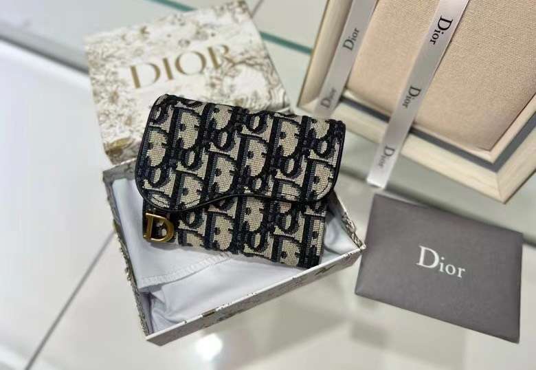 디올 Saddle Flap 여성 지갑