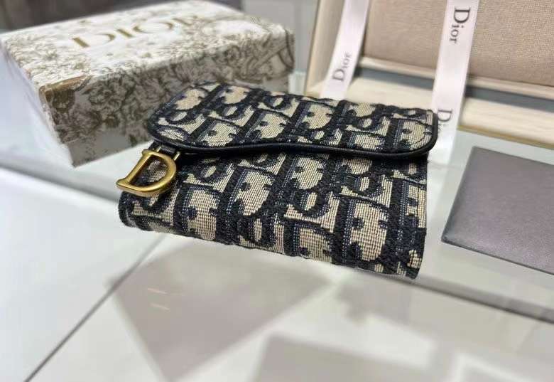 디올 Saddle Flap 여성 지갑