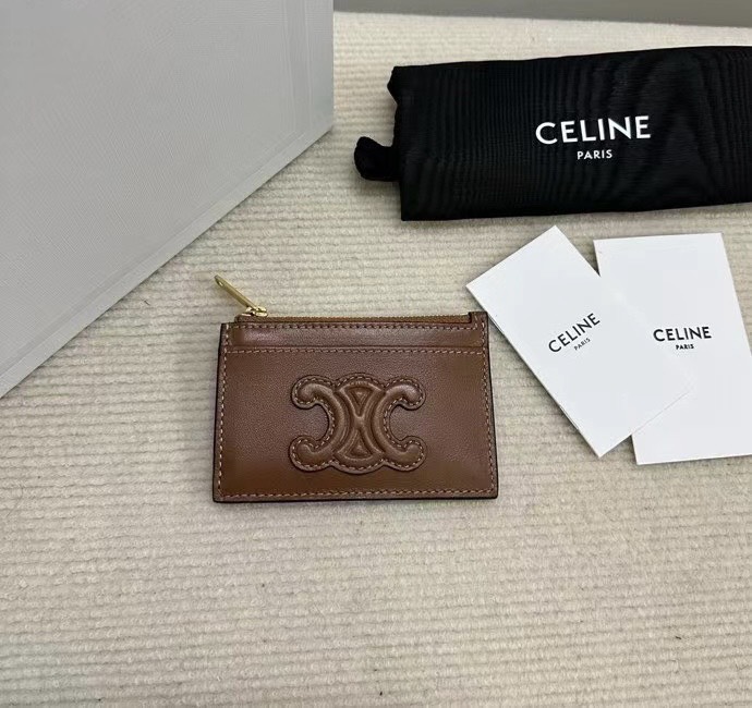 셀린느 로고 여성 카드 지갑