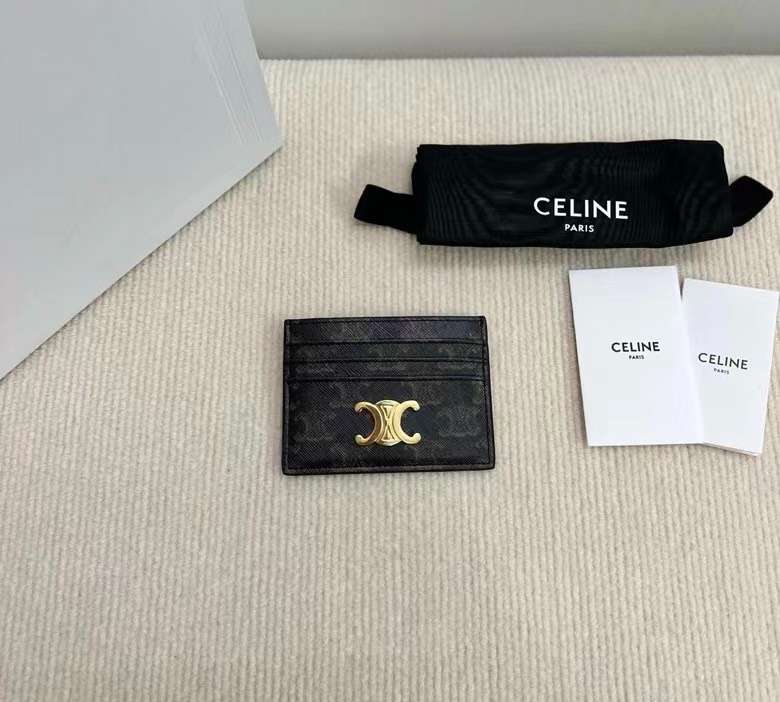 셀린느 Triomphe Canvas 여성 카드 지갑