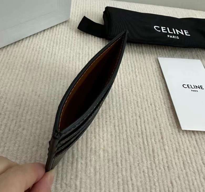 셀린느 Triomphe Canvas 여성 카드 지갑