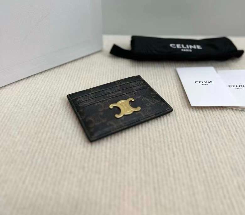 셀린느 Triomphe Canvas 여성 카드 지갑