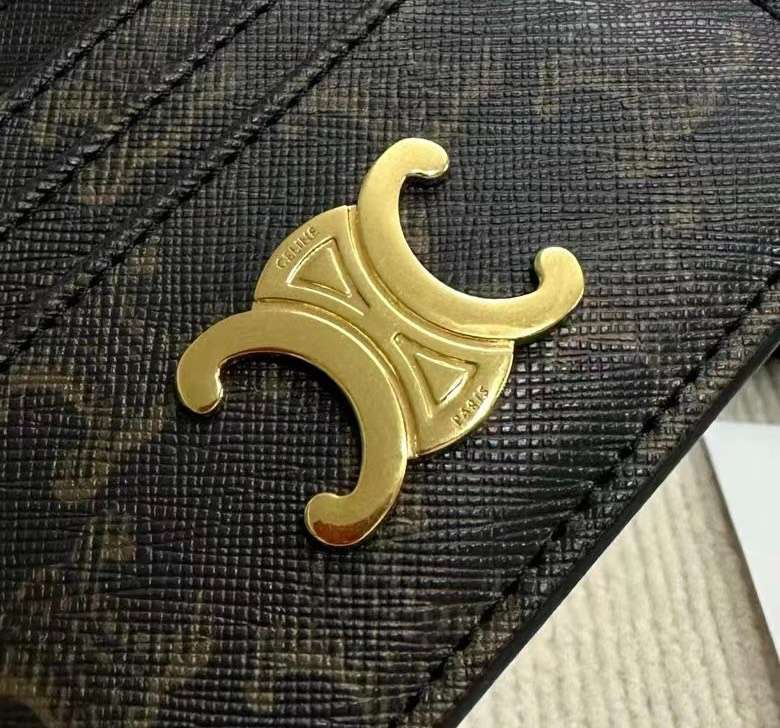 셀린느 Triomphe Canvas 여성 카드 지갑