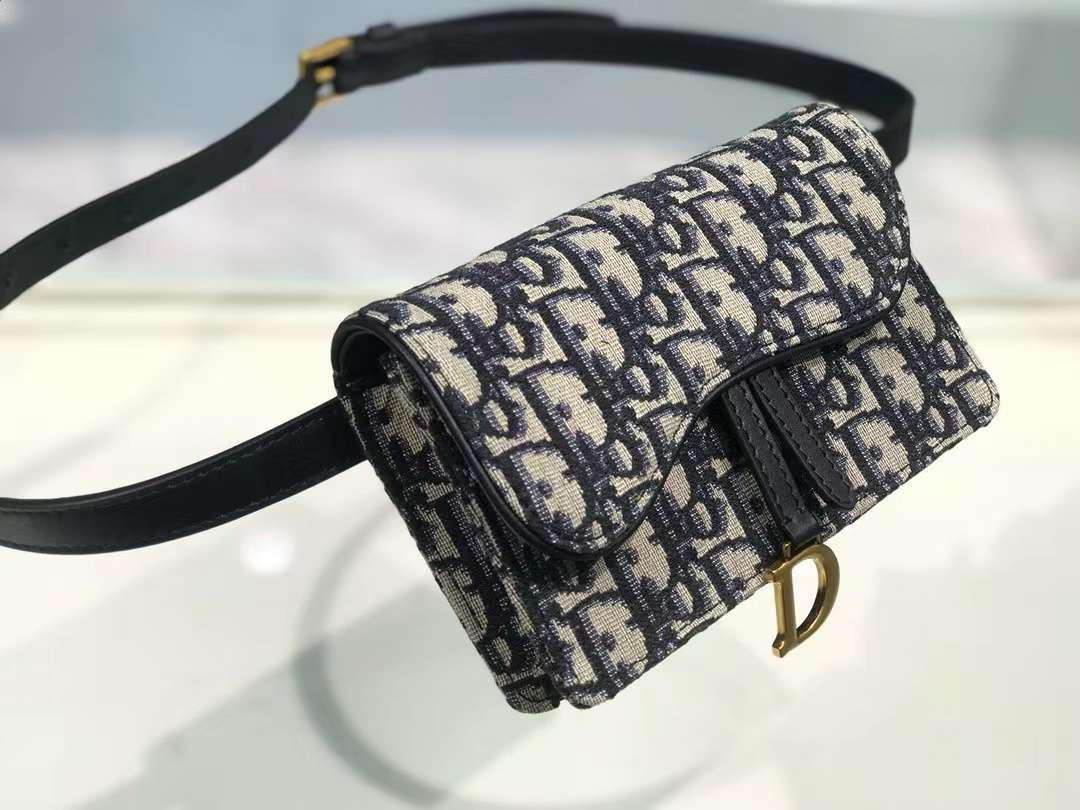 디올 오블리크 새들 여성 벨트백