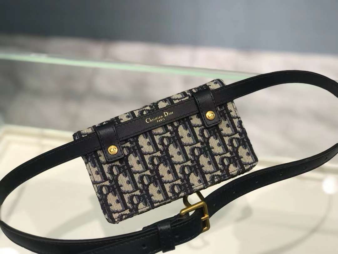 디올 오블리크 새들 여성 벨트백