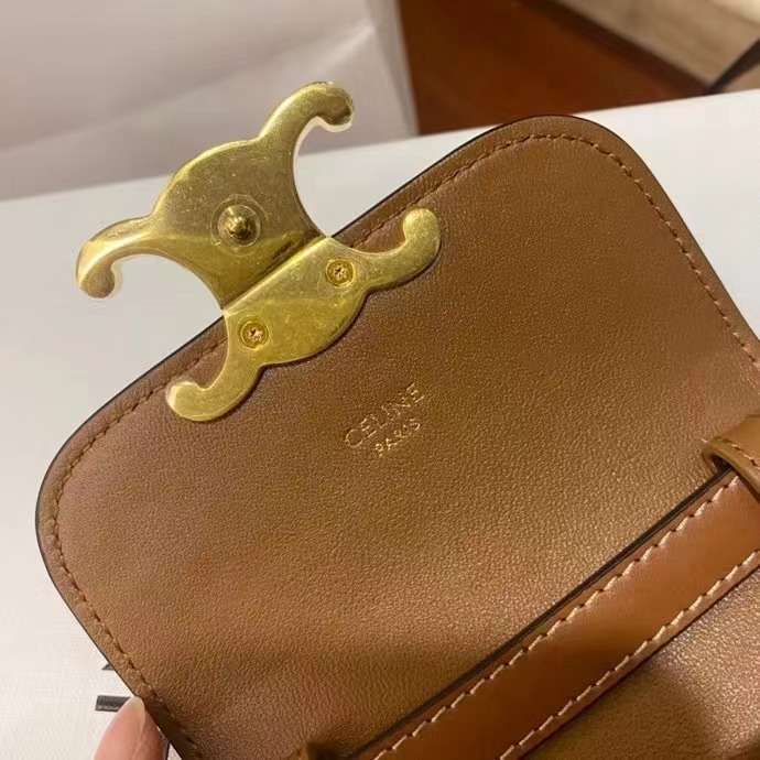 셀린느 미니 트리오페 캔버스 여성 크로스백