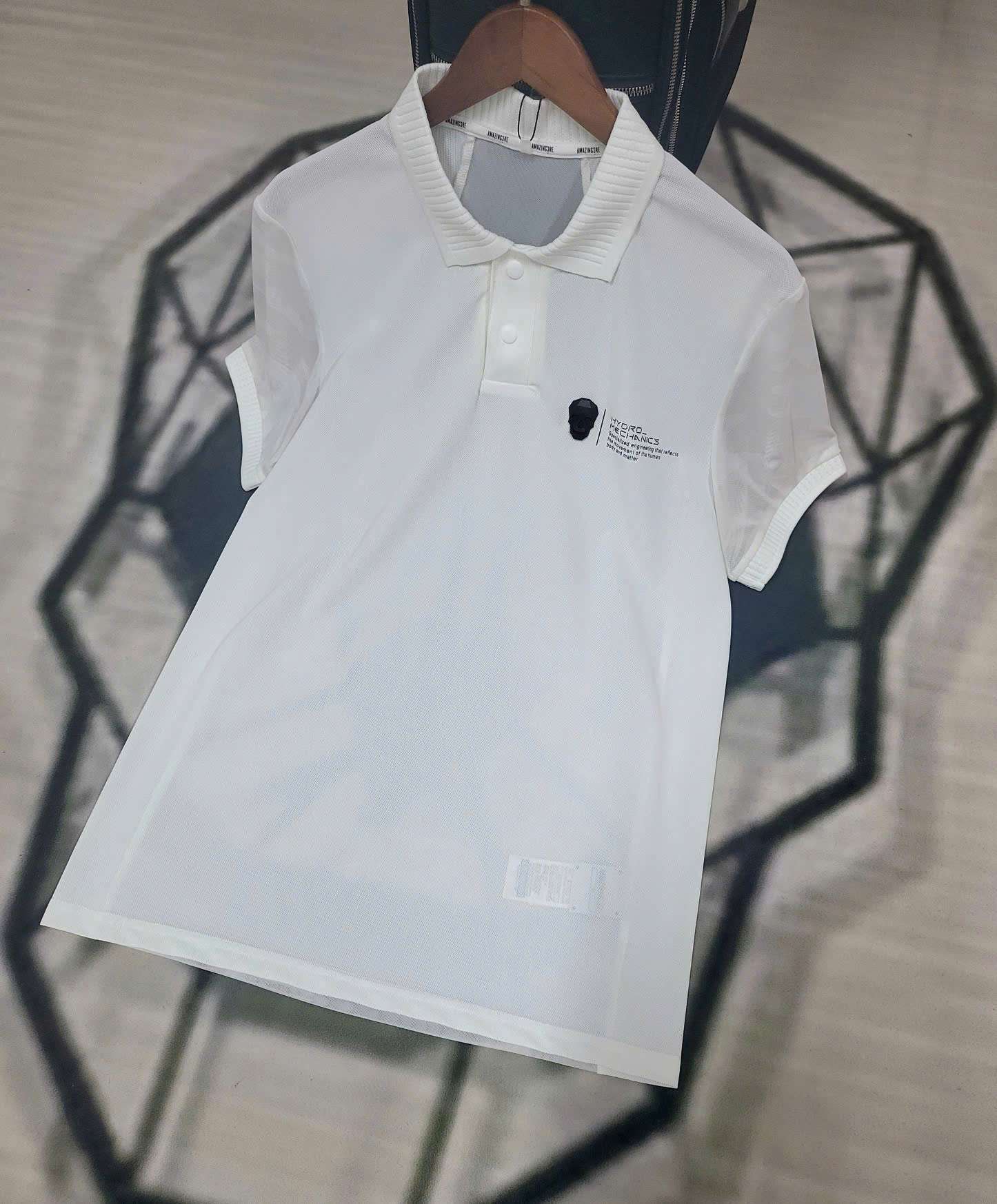 어메이징크리 AIR CIRCUIT 가슴 로고  남성 골프 반팔티 (2컬러)