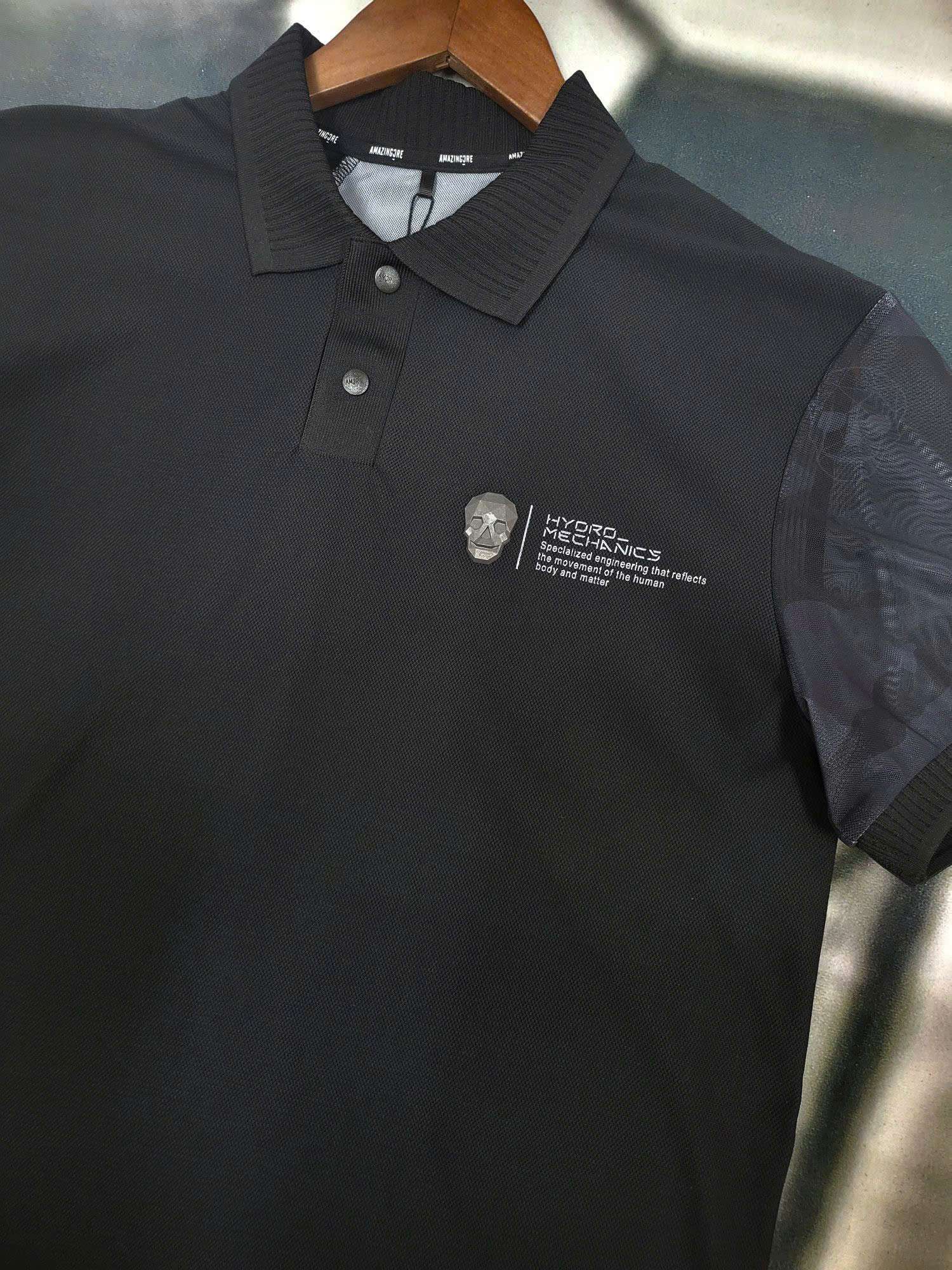 어메이징크리 AIR CIRCUIT 가슴 로고  남성 골프 반팔티 (2컬러)