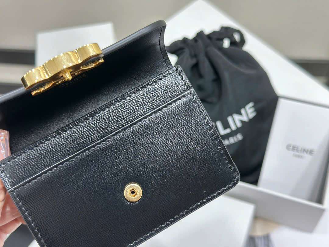 셀린느 트리오페 플랩 여성 카드 지갑