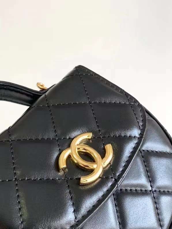 샤넬 램스킨 탑핸들 체인 미니백