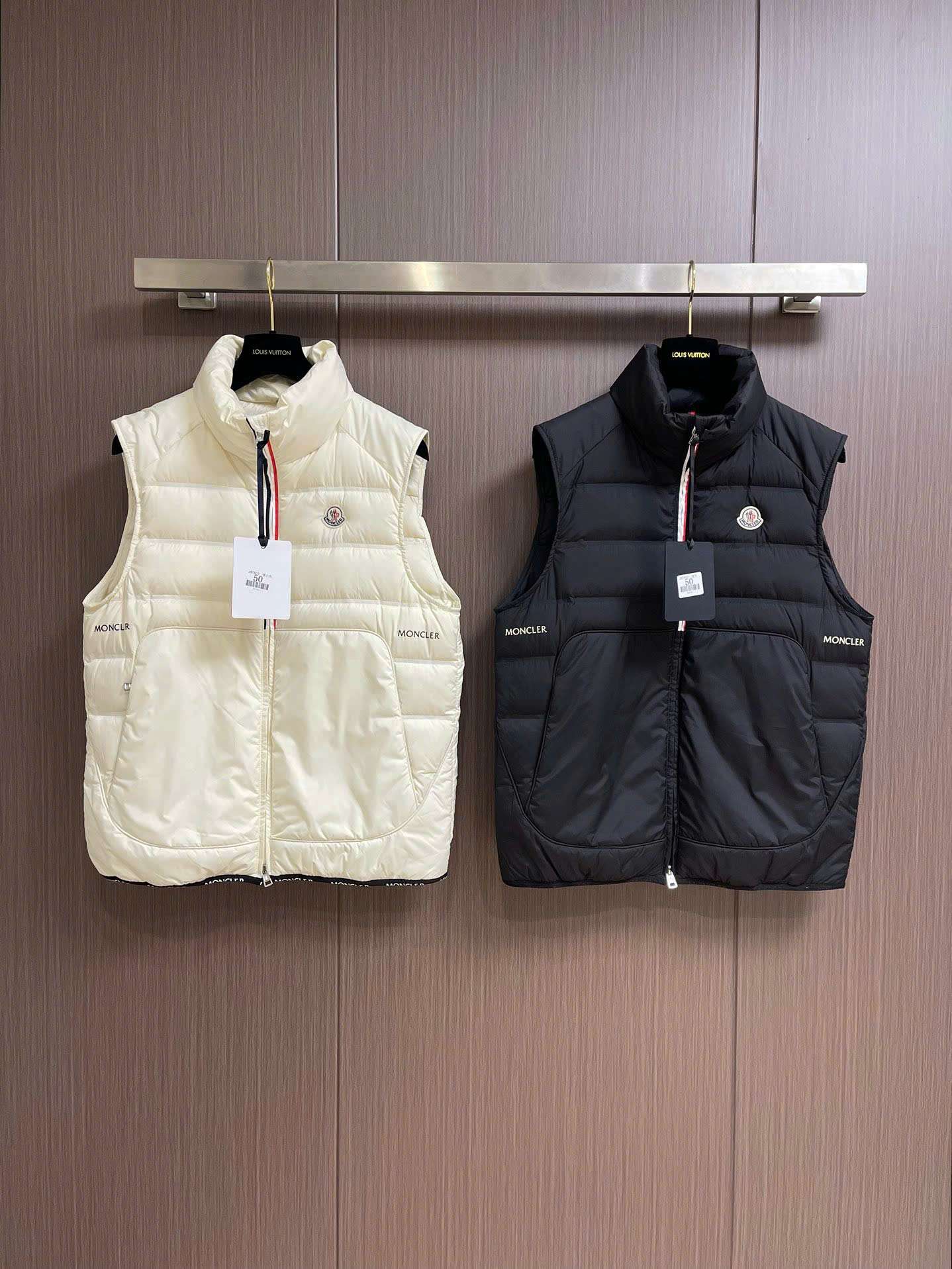 몽클레르 가슴 로고 남성 조끼