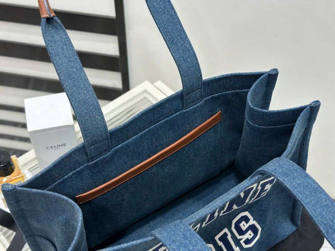 셀린느 Cabas Denim 여성 토트백