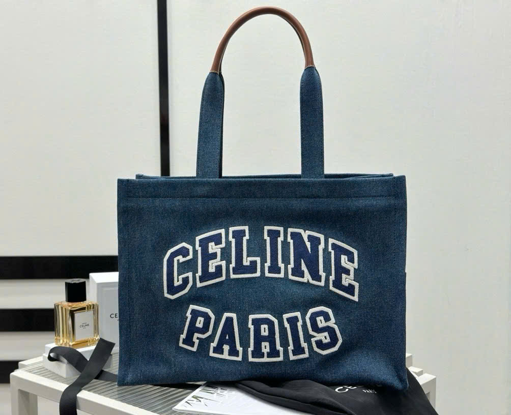 셀린느 Cabas Denim 여성 토트백
