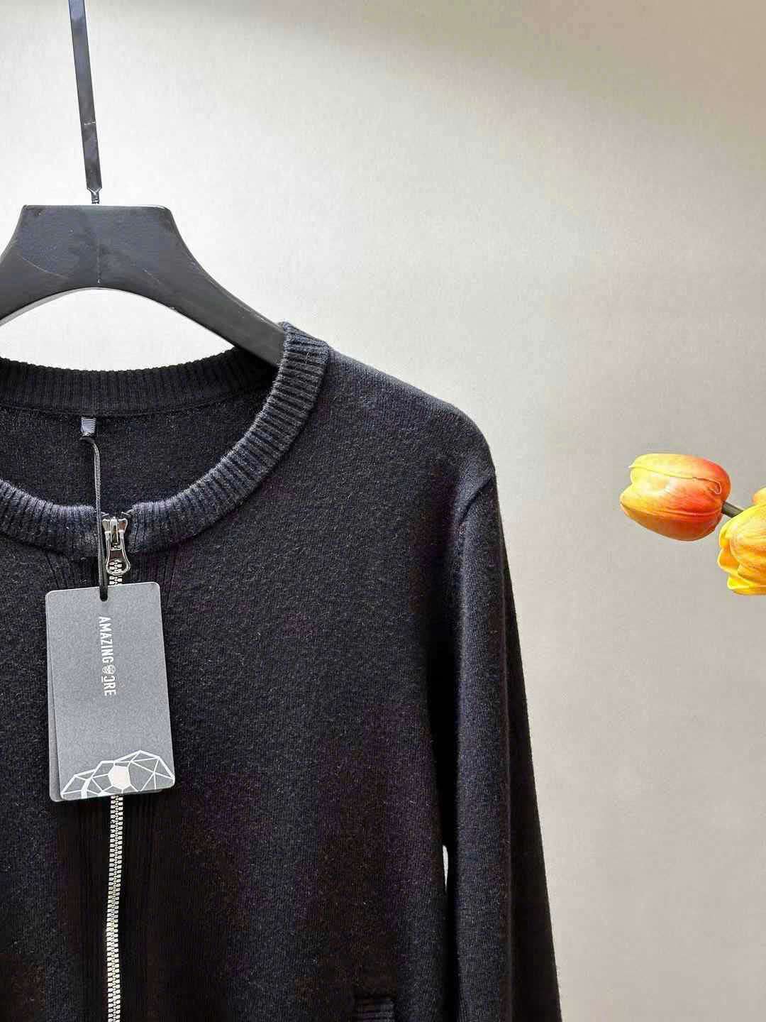 어메이징크리 소매 로고 여성 골프 니트