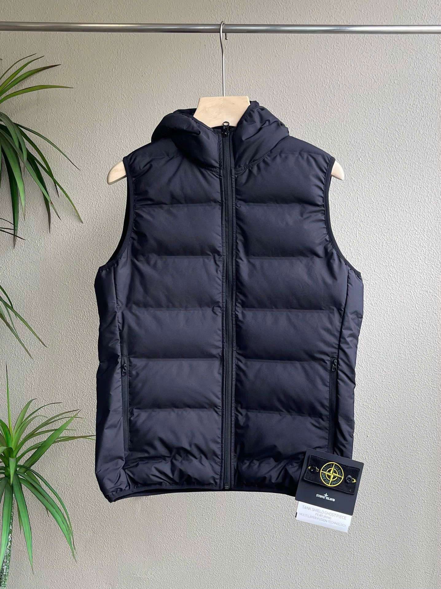 스톤아일랜드 캐주얼 후드 남여공용 조끼