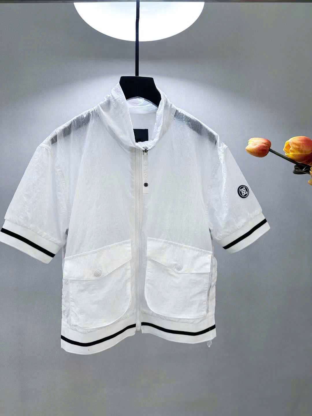 지포어 더블 포켓 여성 골프 상의