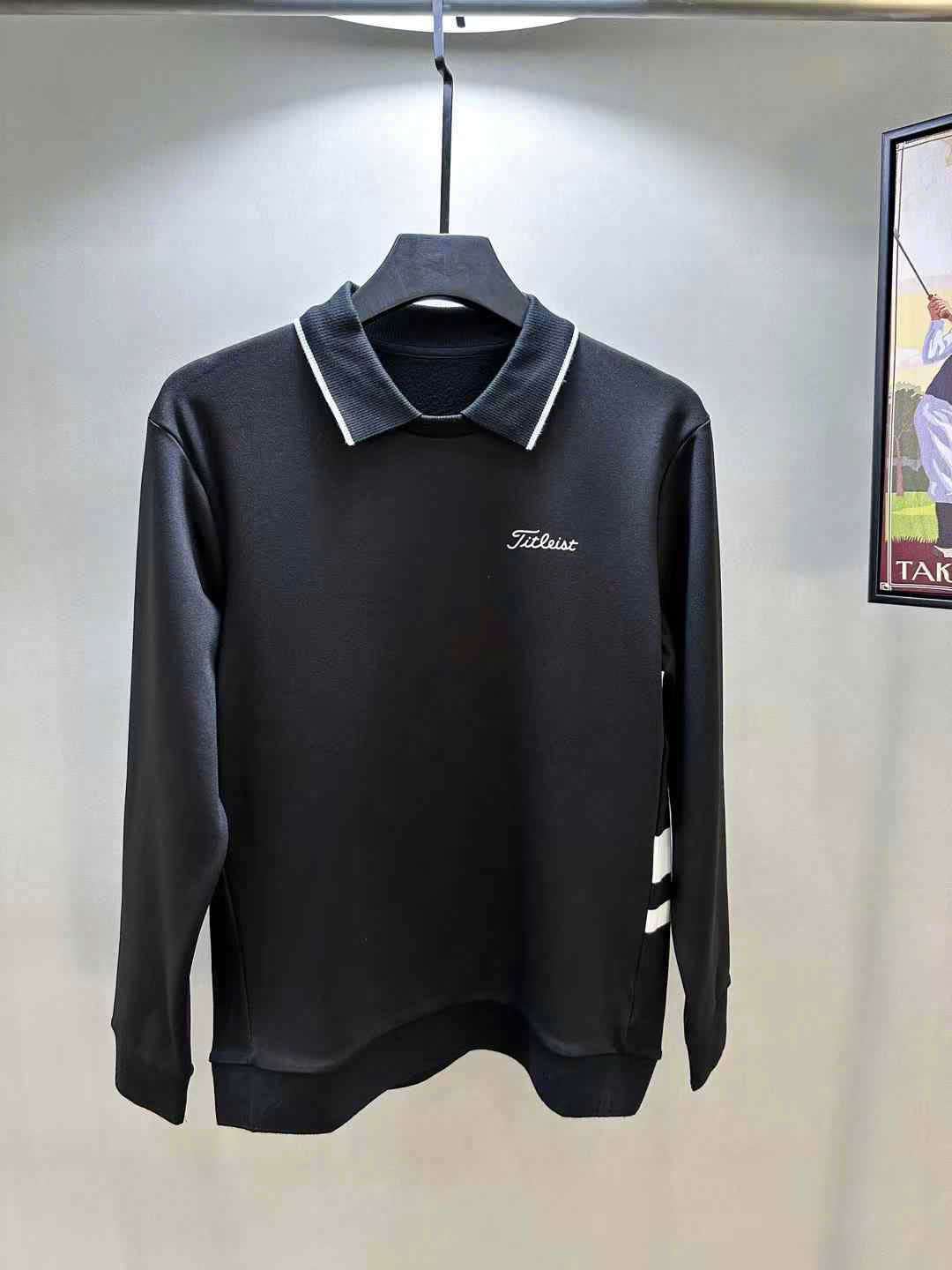 타이틀리스트 베이직 로고 남성 골프 상의