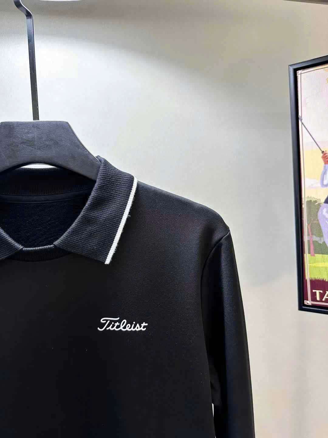 타이틀리스트 베이직 로고 남성 골프 상의
