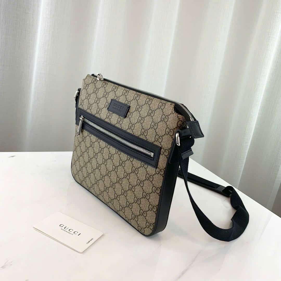 구찌 캔버스 트리밍 메신저 남성 크로스백