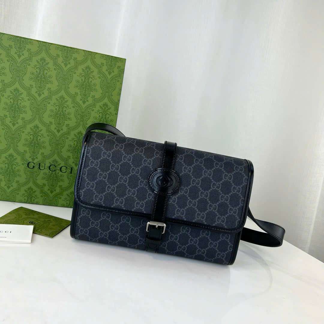 구찌 Jacquard Buckle 남성 가방