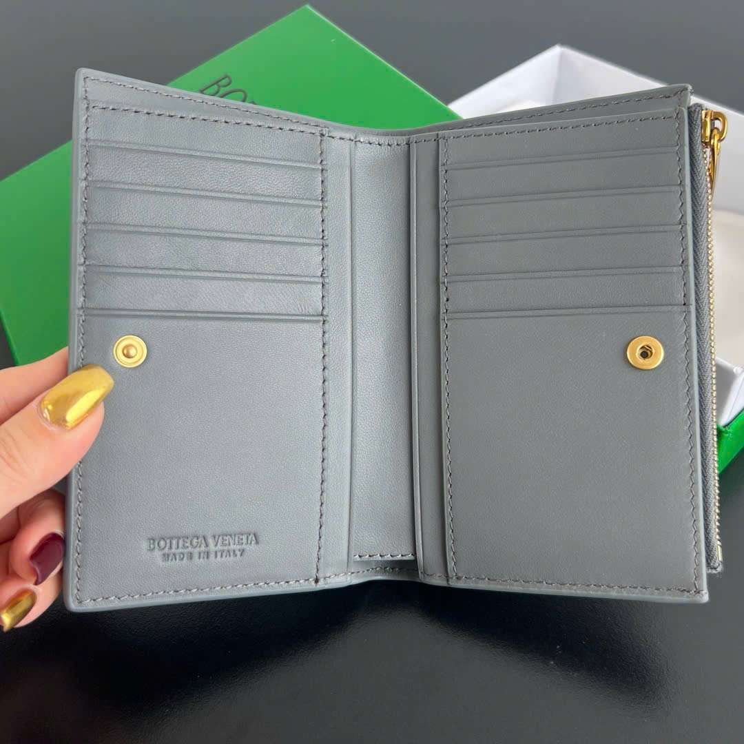 보테가 그레이 남성 카드 자갑