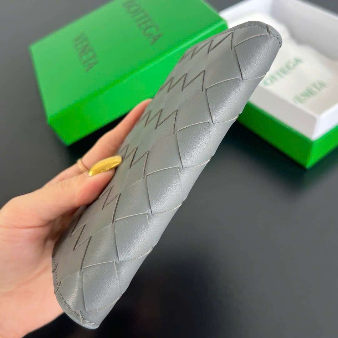 보테가 그레이 남성 카드 자갑