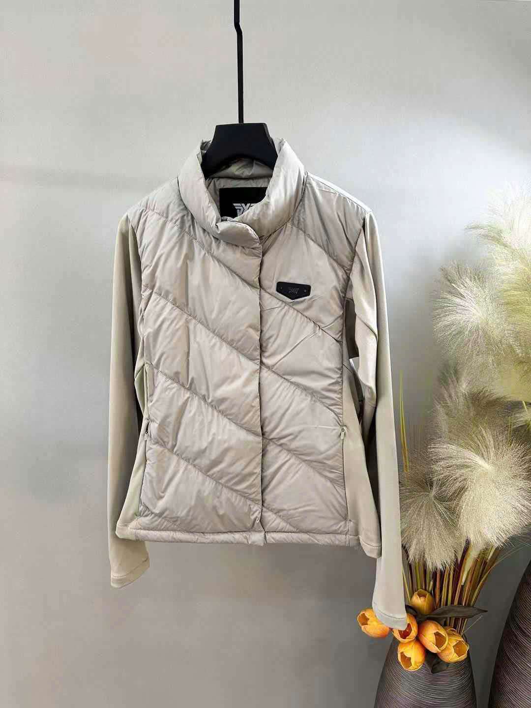 PXG 앞뒤 로고 여성 골프 패딩