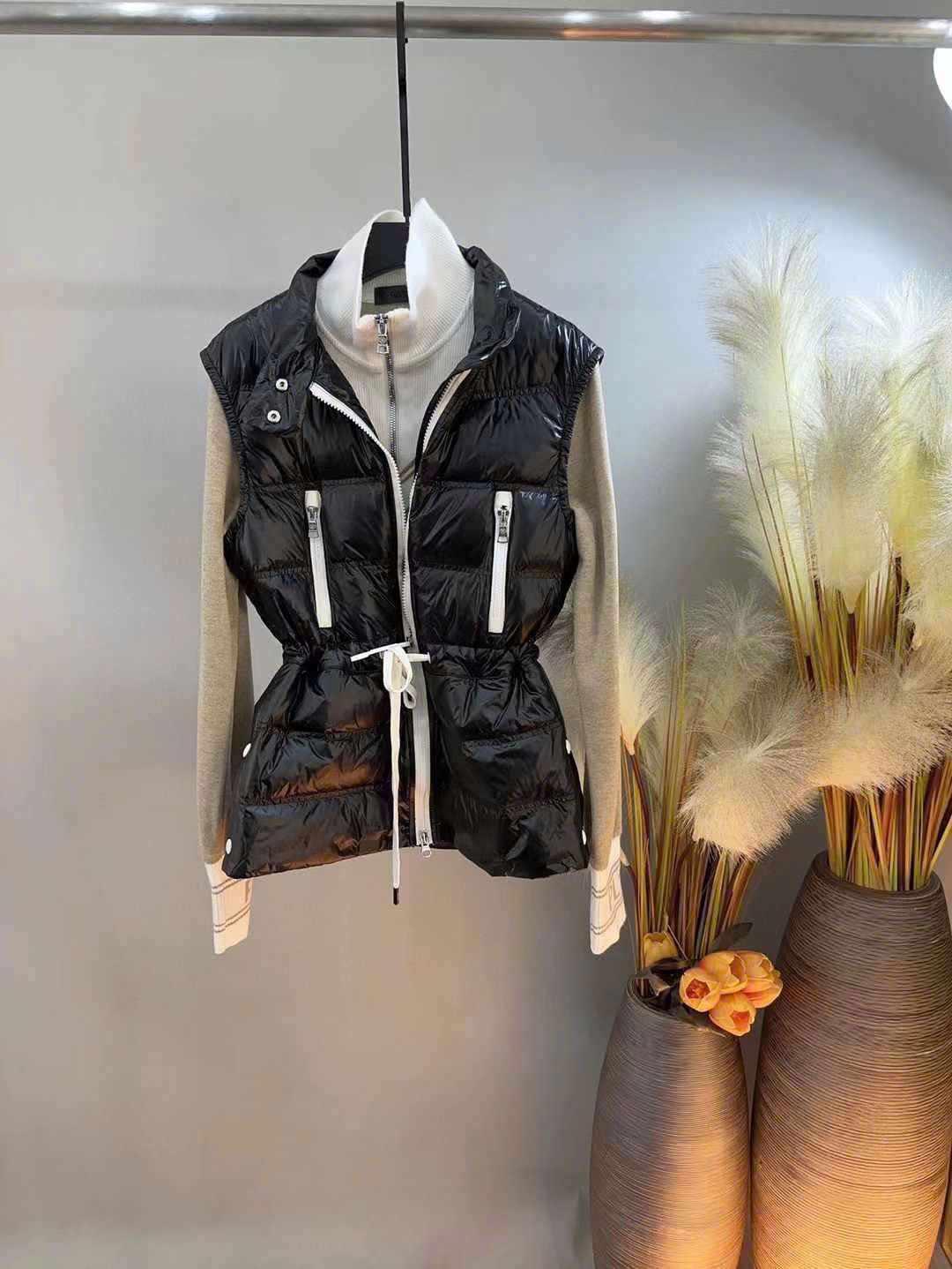 지포어 뒷면 로고 여성 골프 조끼