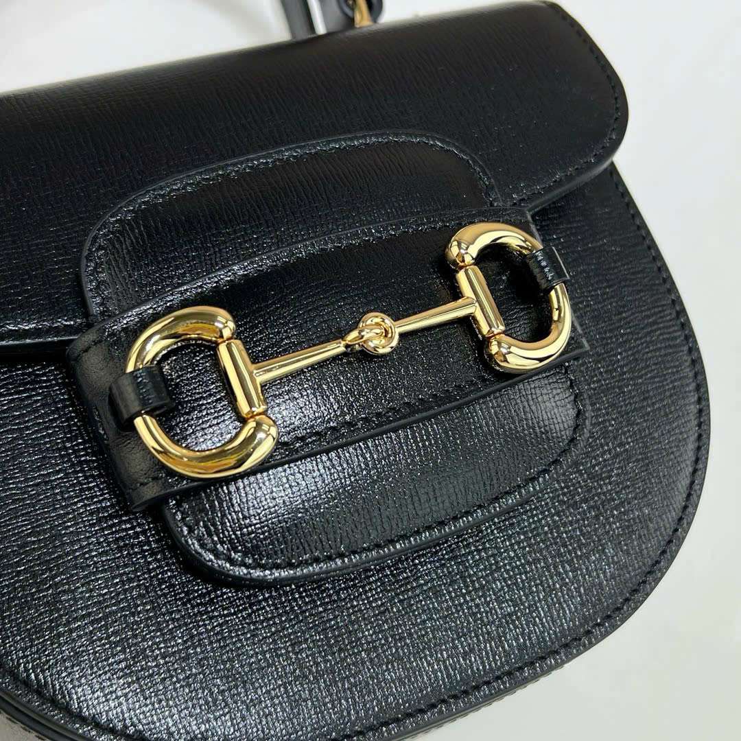 구찌 Horsebit 1955 블랙 여성 크로스백