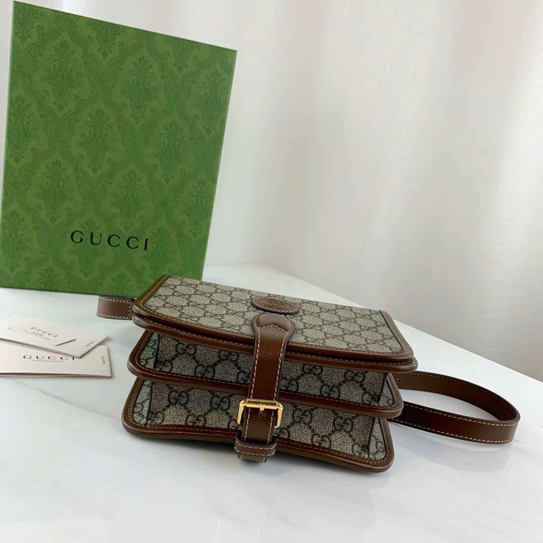 구찌 Interlocking G 여성 숄더백