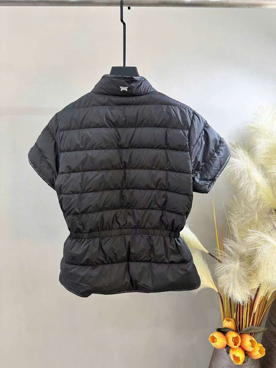 PXG 반팔 패딩 여성 골프 상의