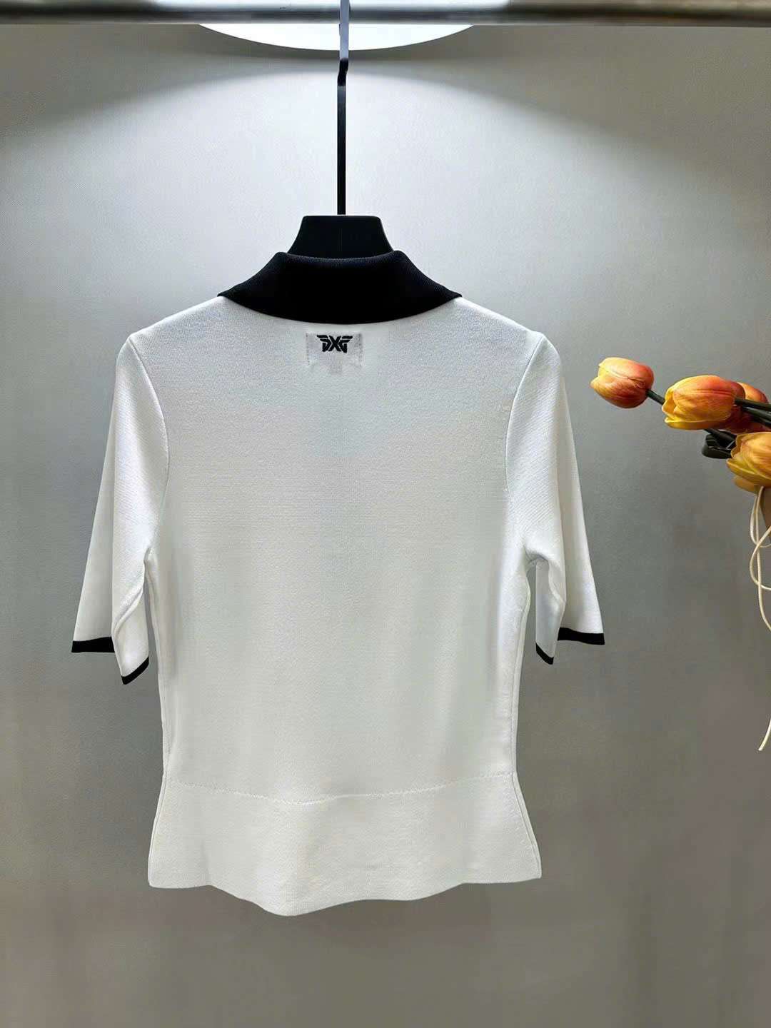 PXG 자수 로고 여성 골프 반팔티