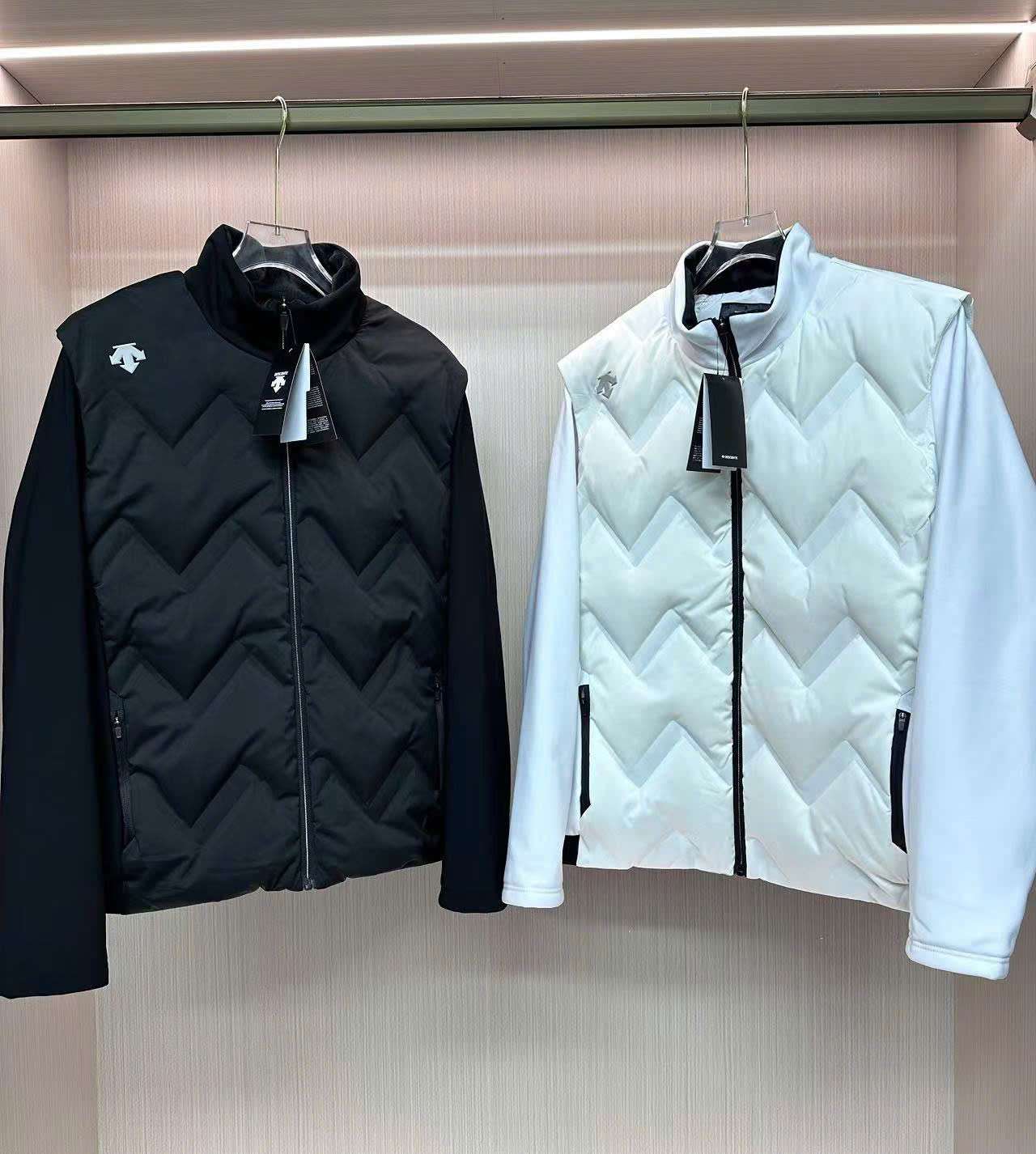 DESCENTE 투피스 다운 코트 남성 골프 상의