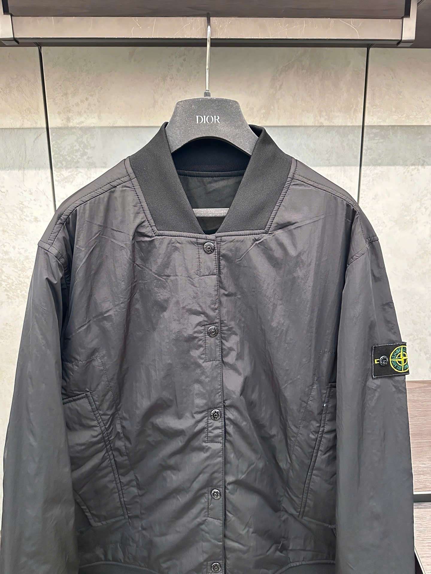 스톤아일랜드 자수 로고 남여공용 자켓